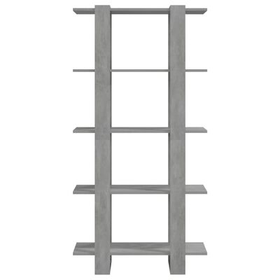 vidaXL Estante/divisória derivados de madeira cinzento cimento