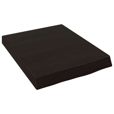 vidaXL Bancada p/ WC 40x50x(2-6)cm madeira tratada maciça castanho