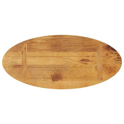 vidaXL Tampo de mesa oval 80x40x2,5 cm madeira de mangueira maciça