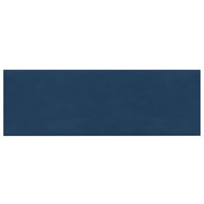 vidaXL Painel de parede 12 pcs 90x30 cm veludo 3,24 m² azul