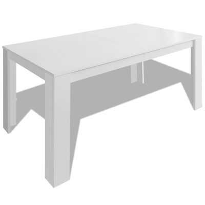 vidaXL Mesa de jantar 140x80x75 cm branco