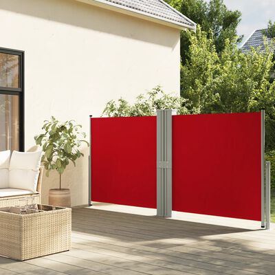 vidaXL Toldo lateral retrátil 140x1200 cm vermelho