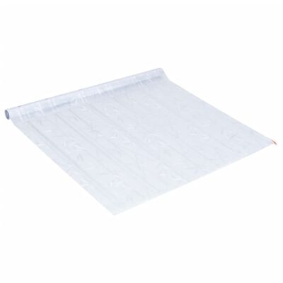 vidaXL Película para janela fosca 90x500 cm PVC padrão de bambu