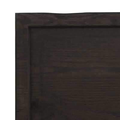 vidaXL Bancada p/ WC 160x40x(2-6)cm madeira tratada maciça castanho