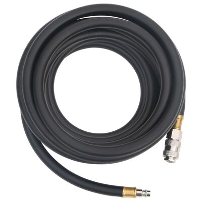 vidaXL Mangueira de ar híbrida 0,6" 2 m borracha e PVC preto