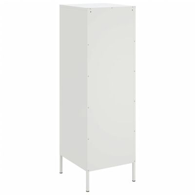 vidaXL Aparador alto 36x39x113 cm aço branco