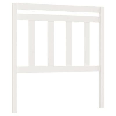 vidaXL Cabeceira de cama 106x4x100 cm pinho maciço branco