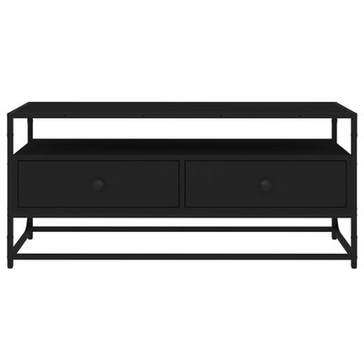 vidaXL Móvel de TV 100x35x45 cm derivados de madeira preto