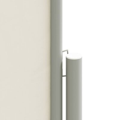 vidaXL Toldo lateral retrátil 140x1200 cm cor creme