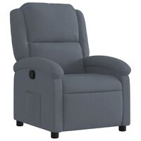 vidaXL Cadeira reclinável veludo cinzento-escuro