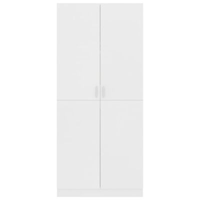 vidaXL Roupeiro 80x52x180 cm derivados de madeira branco