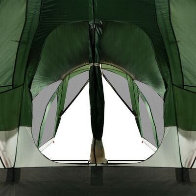 vidaXL Tenda familiar tipi para 8 pessoas impermeável verde