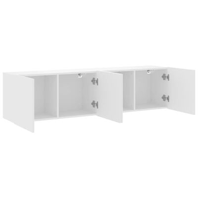 vidaXL Móveis de parede para TV 2 pcs 80x30x41 cm branco