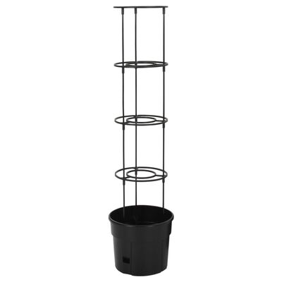 vidaXL Vaso p/ cultivo de tomate Ø29,5x115 cm polipropileno antracite