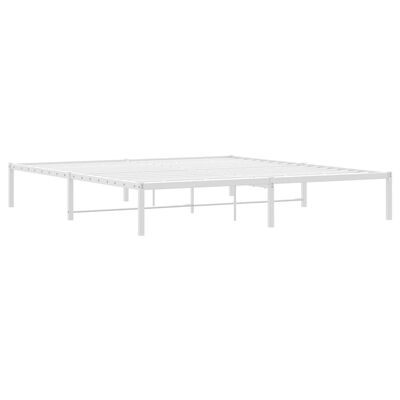 vidaXL Estrutura de cama 180x200 cm metal branco