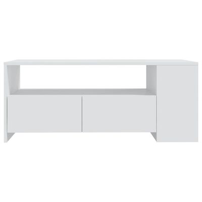 vidaXL Mesa de centro 102x55x42 cm derivados de madeira branco