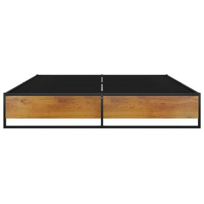 vidaXL Estrutura de cama 160x200 cm metal preto