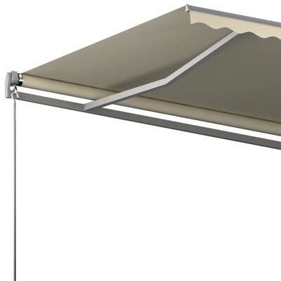 vidaXL Toldo automático independente 600x300 cm cor creme