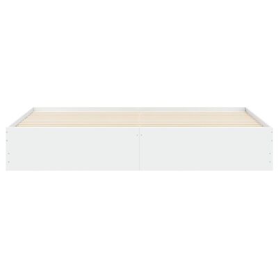 vidaXL Estrutura de cama c/ gavetas 200x200cm derivados madeira branco