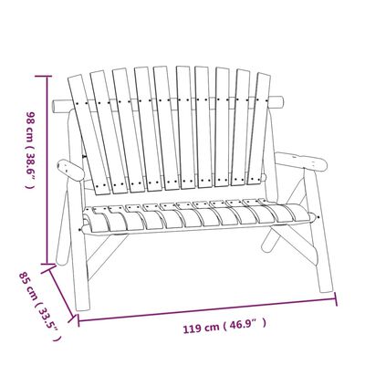 vidaXL 5 pcs conjunto lounge de jardim madeira de abeto maciça