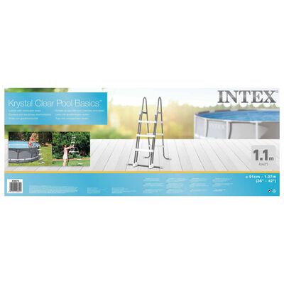 Intex Escada de segurança para piscina 3 degraus 91-107 cm