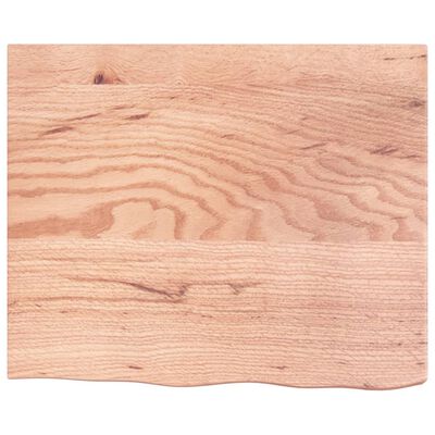 vidaXL Bancada p/ WC 60x50x(2-6) cm madeira maciça tratada castanho