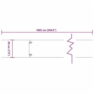 vidaXL Bordas de relvado 10 pcs 20x103 cm aço corten flexível