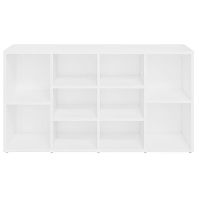 vidaXL Sapateira 103x30x54,5 cm contraplacado branco