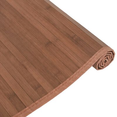 vidaXL Tapete retangular 80x100 cm bambu castanho