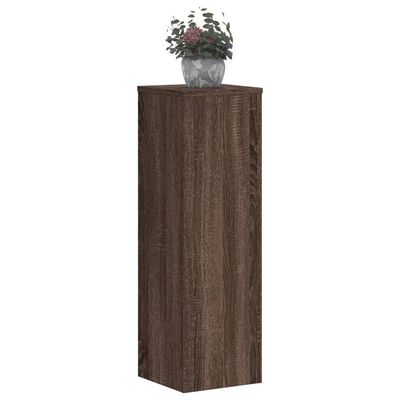 vidaXL Suportes p/ plantas 2 pcs 25x25x80 cm derivados de madeira