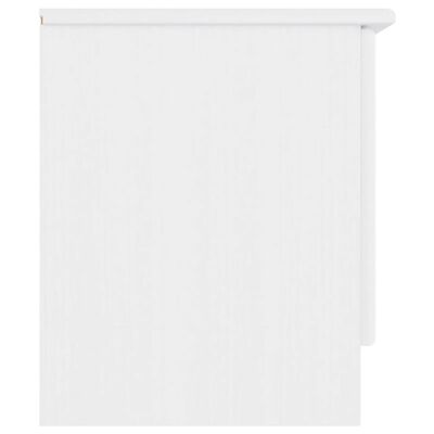 vidaXL Móvel de TV ALTA 112x35x41 cm madeira de pinho maciça branco