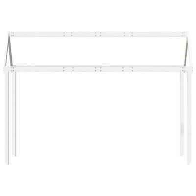 vidaXL Telhado de cama infantil 207x80,5x151,5 cm pinho maciço branco