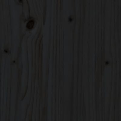 vidaXL Mesa de jardim 203,5x100x76 cm madeira de pinho maciça preto