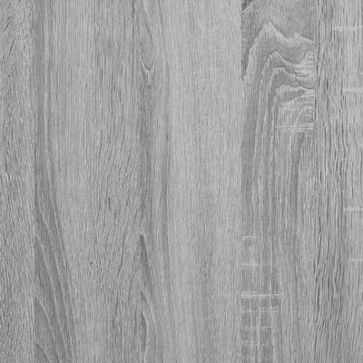 vidaXL Secretária 140x50x75 cm metal/derivados de madeira cinza sonoma
