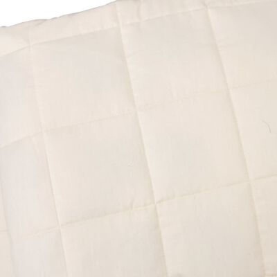 vidaXL Manta pesada 5 kg 122x183 cm tecido creme-claro