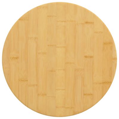 vidaXL Tampo de mesa Ø40x2,5 cm bambu