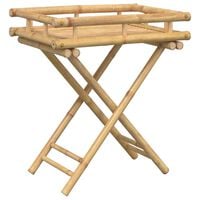 vidaXL Mesa tabuleiro dobrável 60x40x68 cm bambu