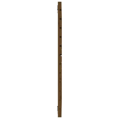 vidaXL Cabeceira de parede 146x3x91,5 cm pinho maciço castanho-mel