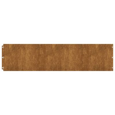 vidaXL Bordas de relvado 10 pcs 25x103 cm aço corten flexível