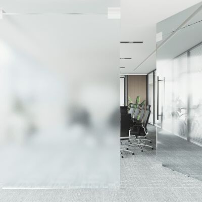 vidaXL Película janela estática 60x1000cm PVC cinza transparente fosco