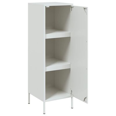 vidaXL Aparador alto 36x39x113 cm aço branco