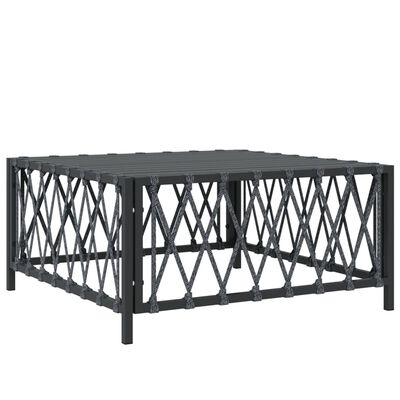 vidaXL 6 pcs conjunto lounge de jardim com almofadões aço antracite