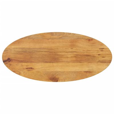 vidaXL Tampo de mesa oval 80x40x2,5 cm madeira de mangueira maciça