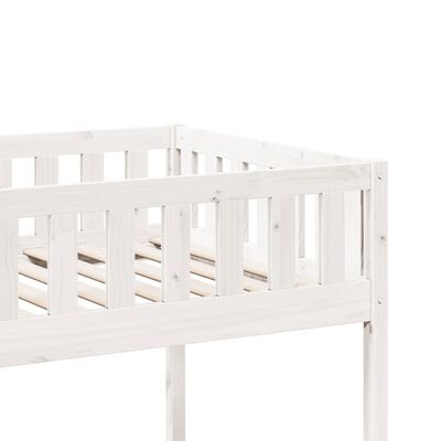 vidaXL Cama de criança sem colchão 75x190 cm pinho maciço branco