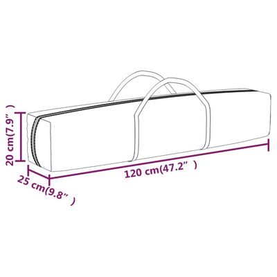 vidaXL Tenda para festas dobrável 2x2 m azul