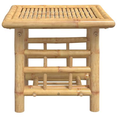 vidaXL Mesa de apoio 45x45x45 cm bambu