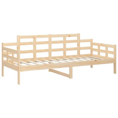 vidaXL Sofá-cama madeira de pinho maciça 90x190 cm