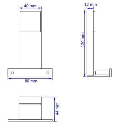 vidaXL Iluminação descendente para espelho 2 pcs 2 W branco frio