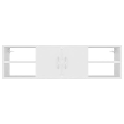 vidaXL Estante de parede 102x30x29 cm contraplacado branco