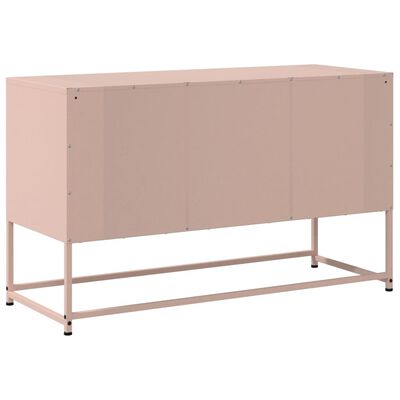 vidaXL Móvel de TV 100,5x39x60,5 cm aço rosa